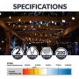 Newhouse Lighting S14LED18 Outdoor Weatherproof Shatterproof S14 String Light Bulbs, 18-Pack, Glass, 18 Count