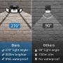 Otdair Solar Security Lights, 3 Head Adjustable Motion Sensor Lights 132 LED Flood Lights Outdoor Spotlights 360° Rotatable IP65 Waterproof for Garden Patio Yard Porch Garage Pathway