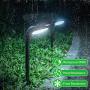 OSORD Outdoor Solar Pathway Lights, 【4 Pack】Waterproof 2-in-1 Solar Powered Wall Light Landscape Lighting Auto On/Off with 2 Color Modes Solar Lights for Garden Path Yard Patio Walkway Driveway Pool