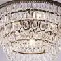 Wellmet Crystal Chandeliers, 6 Lights 5 Tiers Crystal Light, Adjustable Ceiling Light, Modern Chandelier Lighting Fixture for Bedroom, Hallway, Bar, Kitchen, Bathroom, Dining Room, W20-inch