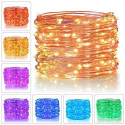 Ollny Fairy Lights 100 LEDs 33ft Fairy String Lights 16 Colors Changing USB Powered Christmas String Lights with Remote Silver Wire Lights for Bedroom Indoor Wedding Patio Party Waterproof Decoration