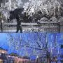 Meteor Shower Falling Rain Lights Christmas Lights 8 Tubes 192 LED Icicle Snow Falling Christmas Lights Outdoor Raindrop Lights, Xmas Wedding Party Tree Holiday Decoration Warm White