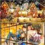 NUÜR Rotating Snowflake Christmas Lights Projector for Festive Holiday Décor, Waterproof, Realistic Snowflake Pattern, Plug-in, Wide Illumination Area, Outdoor/Indoor