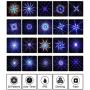 Premium Christmas Outdoor Waterproof Laser Projector Light- Moving RGB 20 Patterns- with RF Remote Control and Timer, Perfect for Lawn, Party, Garden Decoration- Green