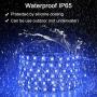 ALITOVE 16.4ft 5050 Blue LED Flexible Strip Ribbon Light Black PCB DC 12V 5M 300 LEDs Waterproof IP65 for Home Garden Commercial Area Lighting, Without Power Supply