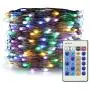 ER CHEN Multicolor Fairy Lights Plug in, 66ft 200 LED Starry String Lights Dimmable with Remote Control, Waterproof Copper Wire Decorative Lights for Bedroom, Patio, Garden, Yard, Party