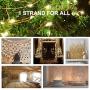 Decute 50 Photo Clips String Lights Holder 100 LED 33FT Starry Fairy Lights for Hanging Pictures Cards Memos USB Powered with Switch Perfect for Bedroom Wedding Dorm Christmas Decor (Warm White)