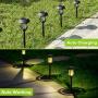 Solar Pathway Lights Outdoor, 6 Pack Solar Garden Lights Waterproof Decorative Solar Walkway Lights Landscape Lighting for Walkway, Lawn, Patio, Yard