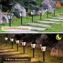 MAGGIFT 6 Pack High Lumen Solar Powered Pathway Lights, Outdoor Landscape Lights, Waterproof Light for Lawn, Patio, Yard, Garden, Walkway, Deck, Driveway, Warm White