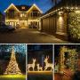 Kolpop Solar String Lights Outdoor, 79ft 240LED 8 Modes Solar Fairy Lights Outdoor Waterproof Copper Wire Solar Powered String Lights for Garden Christmas Tree Patio Home Wedding Yard (Warm White)