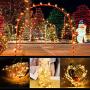 Solar String Lights,2-Pack Each 240 Solar Led String Lights,78 Ft Ultra Long Solar Christmas Lights Waterproof Copper Wire 8 Modes Flexible Fairy Lights for Garden Decorations Outdoor (Warm White)