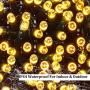 EEW 95FT 240LED Christmas Lights, Waterproof Christmas String Lights Indoor/Outdoor, 8 Mode Green Wire Clear Bulbs Twinkle Lights for Xmas Tree Decorations Wedding Party (Warm White)