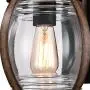 Westinghouse Lighting 6335100 Canyon One-Light Outdoor Wall Fixture, Textured Black and Barnwood Finish with Clear Glass Westinghouse Lighting 6335100 Canyon One-Light Outdoor Wall Fixture, Textured Black and Barnwood Finish with Clear Glass