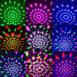 Disco Ball Party Lights Portable Rotating Lights Sound Activated LED Strobe Light 7 Color with Remote and USB Plug in for Car Home Room Parties Kids Birthday Dance Wedding Show Club Pub Xmas (1 Pack)