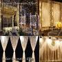 LED Curtain Lights, Window Curtain Lights for Wedding Party, Decorative Light Curtain, 342 Warm White Lights, for Indoor Outdoor, 9.8ft x 9.8ft, Vertical Lights String, for Bedroom, Wall, Backdrop