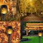 T-mark Solar Lights Outdoor, Waterproof Flickering Flames Torches Lights Outdoor Solar Spotlights Landscape Decoration Lighting Dusk to Dawn Auto On/Off Security Torch Light for Patio Driveway, 6 Pack