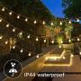 59 ft 100 Led Globe String Lights Plug in with Remote Control and Timer for Bedroom Decor Indoor Outdoor Christmas Fairy Light for Home Wall Garden Decorations, Warm White, 8 Modes