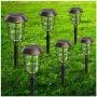 Solar Pathway Lights Outdoor, KOOPER Solar Lights Outdoor, 6 Pack Metal IP65 Waterproof Bright LED Solar Lights for Walkway Garden Yard Patio Decoration, White Light Solar Pathway Lights Outdoor, KOOPER Solar Lights Outdoor, 6 Pack Metal IP65 Waterproof Bright LED Solar Lights for Walkway Garden Yard Patio Decoration, White Light