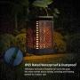 Solar Lantern Lights Outdoor Hanging Patio Decor with Flickering Dancing Flame, Waterproof Solar Powered Led Lantern Decorative Lights for Patio Yard Garden Table Decoration, 2 Pack