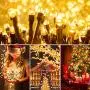 Solar String Lights Outdoor, 72ft 200 LED Christmas Fairy String Lights Solar and USB Powered, OxyLED 8 Modes Decorative String Lights for Home, Garden, Patio, Wedding, Party (Warm White)