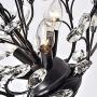 Maxax Modern Flush Mount Crystal Chandelier Lighting Ceiling Light Fixture Pendant Lamp for Dining Room,Bathroom, Bedroom,Living Room -4 Lights