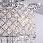 APBEAMLighting Crystal Ceiling Fan Light 5 Reversible Wood Blades Modern Chandelier 3 Speeds with Remote Control for Living Room Dining Room 52 Inches