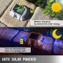 Happybuy Driveway Lights 16-Pack Solar Driveway Lights Bright Blue with Screw Solar Deck Lights Outdoor Waterproof Wireless Dock Lights 6 LEDs for Path Warning Garden Walkway Sidewalk Steps