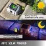Happybuy Driveway Lights 16-Pack Solar Driveway Lights Bright Blue with Screw Solar Deck Lights Outdoor Waterproof Wireless Dock Lights 6 LEDs for Path Warning Garden Walkway Sidewalk Steps