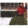 Holiday Pride Christmas Net Lights - 150 Clear White Bulbs with Green Wire - Indoor/Outdoor Use - UL Listed