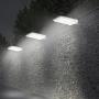 CREATIVE DESIGN 46 LED Solar Lights Outdoor with Mounting Pole, 4 Modes Solar Gutter Light Motion Sensor Light Wall Light for Patio, Barn,Porch,Garage,Stairs, Pack of 2