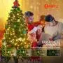 LANFU 11 Functions Dual Color Outdoor Christmas Lights 20M 200 LED Outdoor String Lights for Patio Garden Tree Gazebo Living Room Bedroom Wedding Party Decoration (Warm White Multicolor Voice Control)