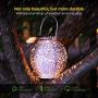 KOOPER 2 Pack Solar Lantern, Hanging Retro Solar Lights Outdoor Solar Garden Lights Yard Decor for Tree Fence Patio, Warm Light