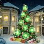 Bcga 4 Packs Firework Lights Copper Wire LED Lights, 8 Modes Dimmable String Fairy Lights with Remote Control, Waterproof Hanging Starburst Lights for Parties,Home,Christmas Outdoor Decoration, Green