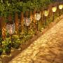 Ulmisfee Garden Solar Lights Pathway Outdoor Solar Stakes Lights, Waterproof Decorative Metal Lights for Yard, Lawn, Patio, Courtyard (2 Pack Garden Solar Lights)