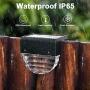 Solar Deck Lights, Outdoor Lighting Backyard Decor Outside Step Lights Garden Post Fence - 6 Pack