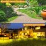 Solar Lights Outdoor Pathway, Waterproof Solar Torch Lights with Flickering Flame Security Landscape Lighting Spotlights for Patio, Garden, Yard, Walkway & Driveway - Dusk to Dawn Auto On/Off (4 Pack)
