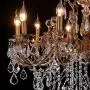 MEEROSEE Crystal Chandeliers Contemporary Chandelier Island Lighting 10 Lights Candle Pendant Ceiling Light Fixture for Dining Room Living Room Kitchen Bedroom Hallway Entry D35.4''