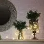 [Remote and Timer] 36ft 100 LED Outdoor Battery Fairy Lights (8 Modes, Dimmable, IP65 Waterproof, Warm White)