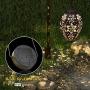 KOOPER Solar Lights Outdoor Decorative, Solar Lanterns Outdoor Hanging with Hollowed Pattern Metal Lamp Wireless Waterproof Decorative for Porch Garden Patio Backyard Pathway