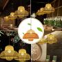 Bamboo Lantern Pendant Lamp, Retro Japanese Style E27 Chandelier Hanging Light Ceiling Lighting Fixture for Living Room Bedroom Restaurant Cafe Teahouse Bar Dining Room Club