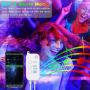 Led Strip Lights Flexible Led Light Strips Color Changing Music Sync RGB Rope Light 39.42 Feet with Remote Led Lights for Bedroom Room Home Kitchen TV