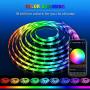 JMEXSUSS WiFi LED Strip Lights, 16.4ft Music Sync LED Light Strip, RGB 5050 Color Changing Rope Lights Compatible with Alexa, Google Home, Phone App, Remote Control Flexible Tape Lights for Bedroom