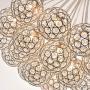 Maxax Contemporary Crystal Chandeliers Ceiling Lighting Pendant Lamp with Crystal Balls for Dining Room, Living Room,Foyer（16 Lights Chrome）
