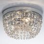 SOTTAE Elegant Mini Style 2 Lights Hallway Living Room Dining Room Kitchen Ceiling Light Fixtures Modern Crystal Chandelier, Crystal Ceiling Light(D9.8, H5.3)