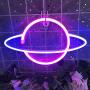 iceagle Planet Light Neon Signs Neon Lights for Wall Decor,USB or Battery LED Signs for Bedroom, Decorative Neon Light Sign for Christmas,Birthday Party, Living Room, Girls,Kids Room