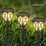 LANSGARINE 8 Pack Solar Pathway Lights Outdoor Waterproof,Solar Powered Garden Lights, LED Solar Yard Lighting for Landscape,Lawn, Patio, Walkway, Driveway(Warm White)