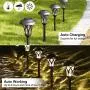 GIGALUMI Solar Pathway Lights 6 Pack, Solar Landscape Lights Warm White, Super Bright High Lumen Waterproof Metal Automatic Solar Yard Lights for Path, Garden, Lawn, Patio and Walkway GIGALUMI Solar Pathway Lights 6 Pack, Solar Landscape Lights Warm White, Super Bright High Lumen Waterproof Metal Automatic Solar Yard Lights for Path, Garden, Lawn, Patio and Walkway