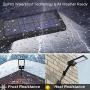 Solar Wall Sconces Lights Outdoor Waterproof with Mounting Pole Versatile Mountable Solar Light Motion Sensor 36 LED Gutter Lights Wall Lights Security Lights Lighting for Barn Porch Garage (2 Pack)