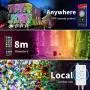 ACCEDE 16.4ft LED Fairy Lights Compatible with Alexa, 50LED RGB USB Wireless Smart App Control Fairy String Light Kit with Remote for Christmas Bedroom Party Wedding Home Garden Decorations