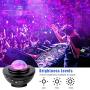 Swonuk Ocean Wave Projector Star Night Light,Color Changing Music Player Sleep Night Lamp for Kids Adults Nursery Bedroom Living Room